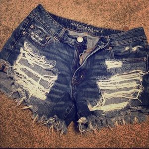 AE cut off shorts
